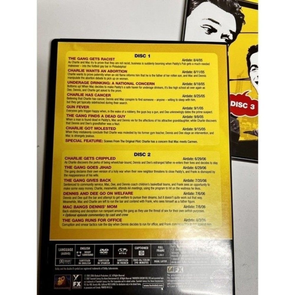 Its Always Sunny in Philadelphia Seasons 1 & 2 DVD Set Danny DeVito FX Comedy - Picture 6 of 10